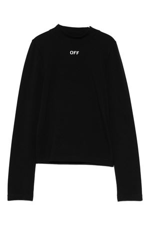 tshirt in cotone nero OFF WHITE KIDS | OGDH003F25JER0011001